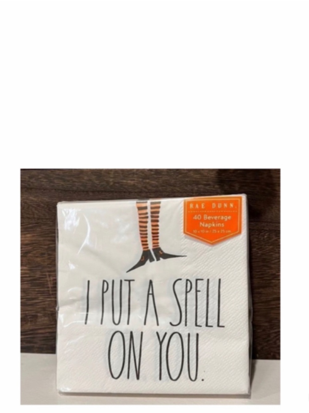 NEW Rae Dunn Halloween I Put A Spell On You Beverage Napkins 🧙🏻